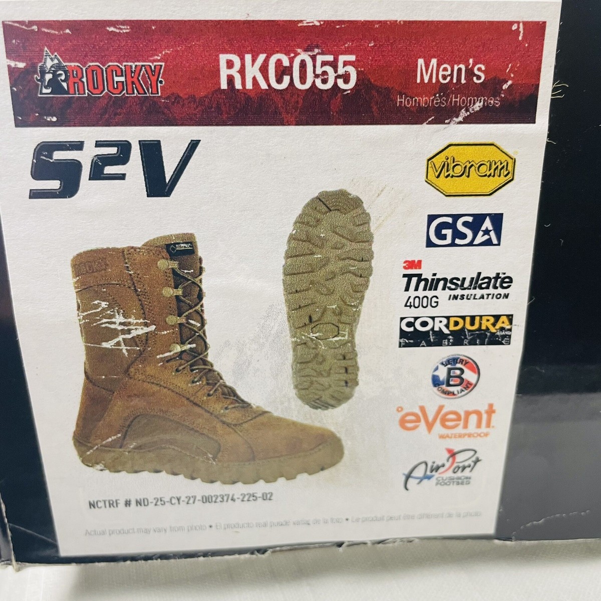 Rocky S2V Gore-Tex Waterproof 400G Insulated Militaty Boot  display picture 1