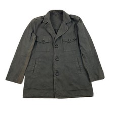 James Perse Standard Charcoal Long Button Up Coat Men’s Size 3 (L) Made In USA