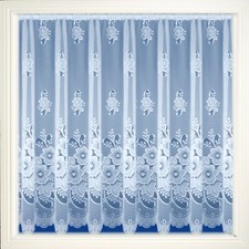 New York Floral net curtains white 12 different sizes new design