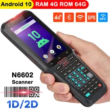 Android 10.0 Barcode Scanner 1D/2D Computer PDA with Full Size Numeric Keyboard
