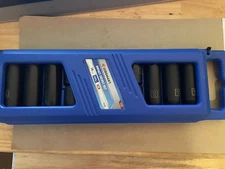 Jobsmart Impact Socket Set 1/2 Drive SAE 8 Shallow & 6 Deep Sockets New.
