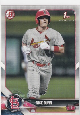 2018 BOWMAN 1ST RC NICK DUNN ST. LOUIS CARDINALS FIRST ROOKIE S2627