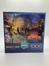 Buffalo Games Night  Day A Stroll In Paris 1000 Piece Jigsaw Puzzle - Complete