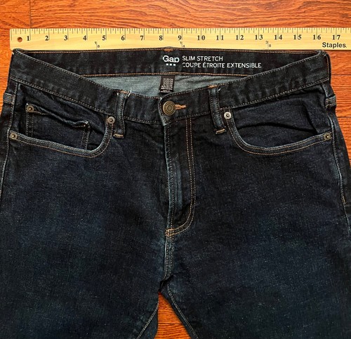 GAP Mens SKINNY StretchJeans BLUE SIZE 32X30 - Picture 5 of 11