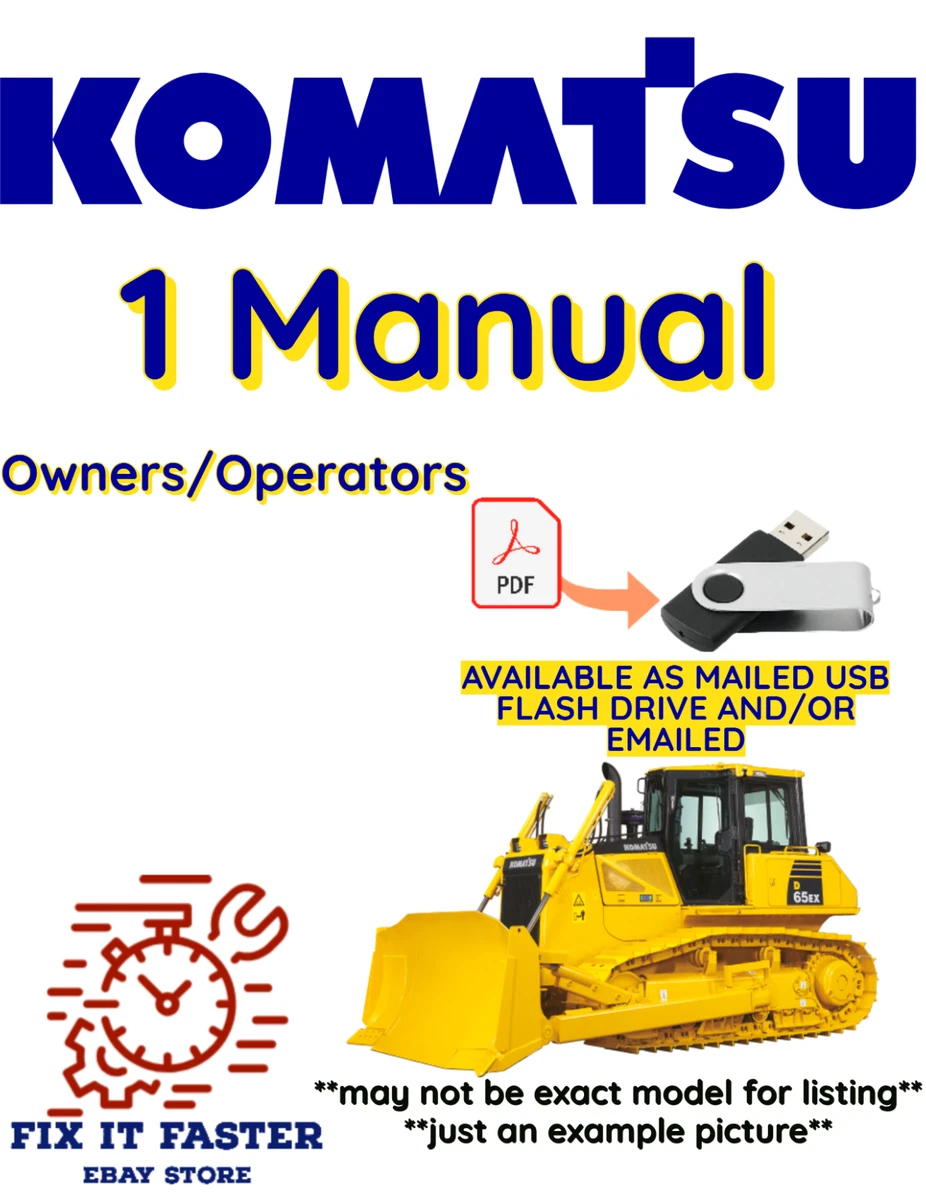 Heavy Equipment Manuals & Books for Komatsu Crawler Dozer Just