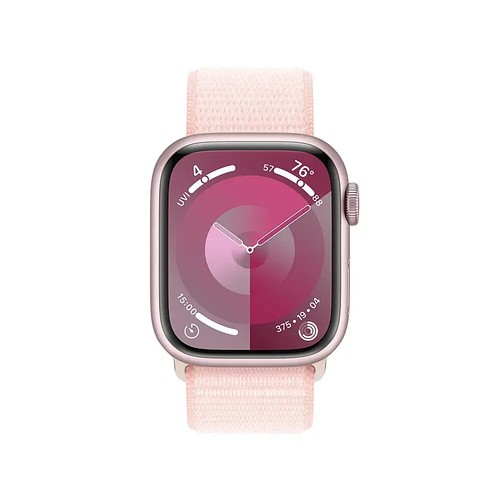 Apple Watch Series 9 41mm - różowa (komórkowa) różowa pętla sportowa *11 miesięcy gwarancji - Zdjęcie 2 z 5