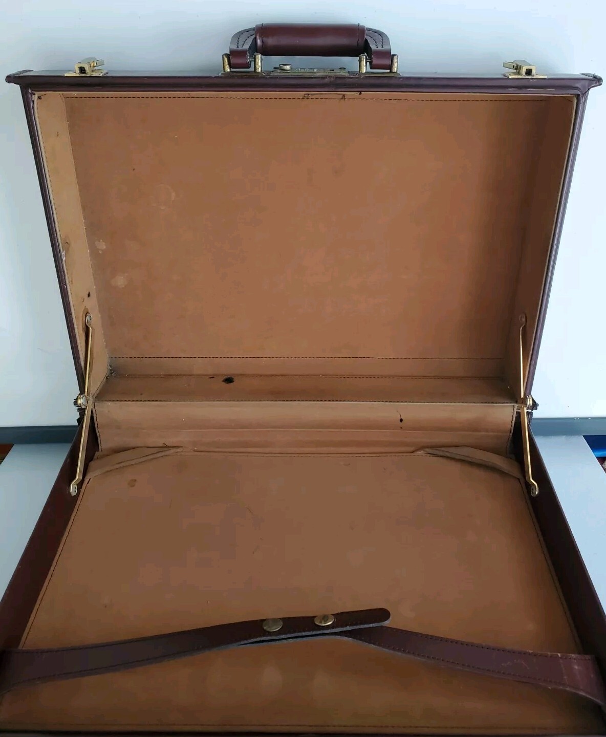 Schlesinger Brown Leather Hard Coded Briefcase | … - image 8