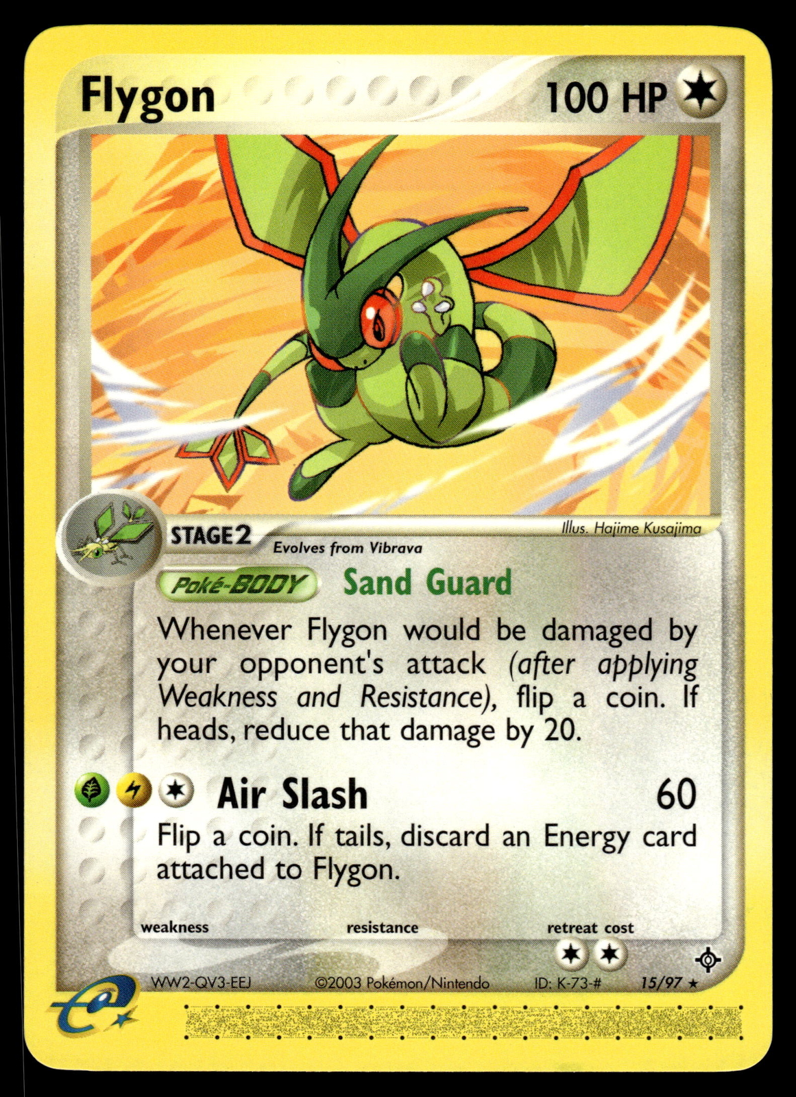 Flygon #15/97 Dragon Pokemon Near Mint or Better