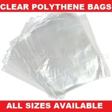 Clear Polythene Bags Plastic All Sizes Craft Food Storage Large Small Cheapest