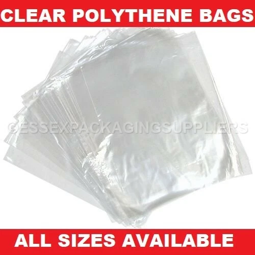Clear Polythene Bags Plastic All Sizes Craft Food Storage Large Small Cheapest