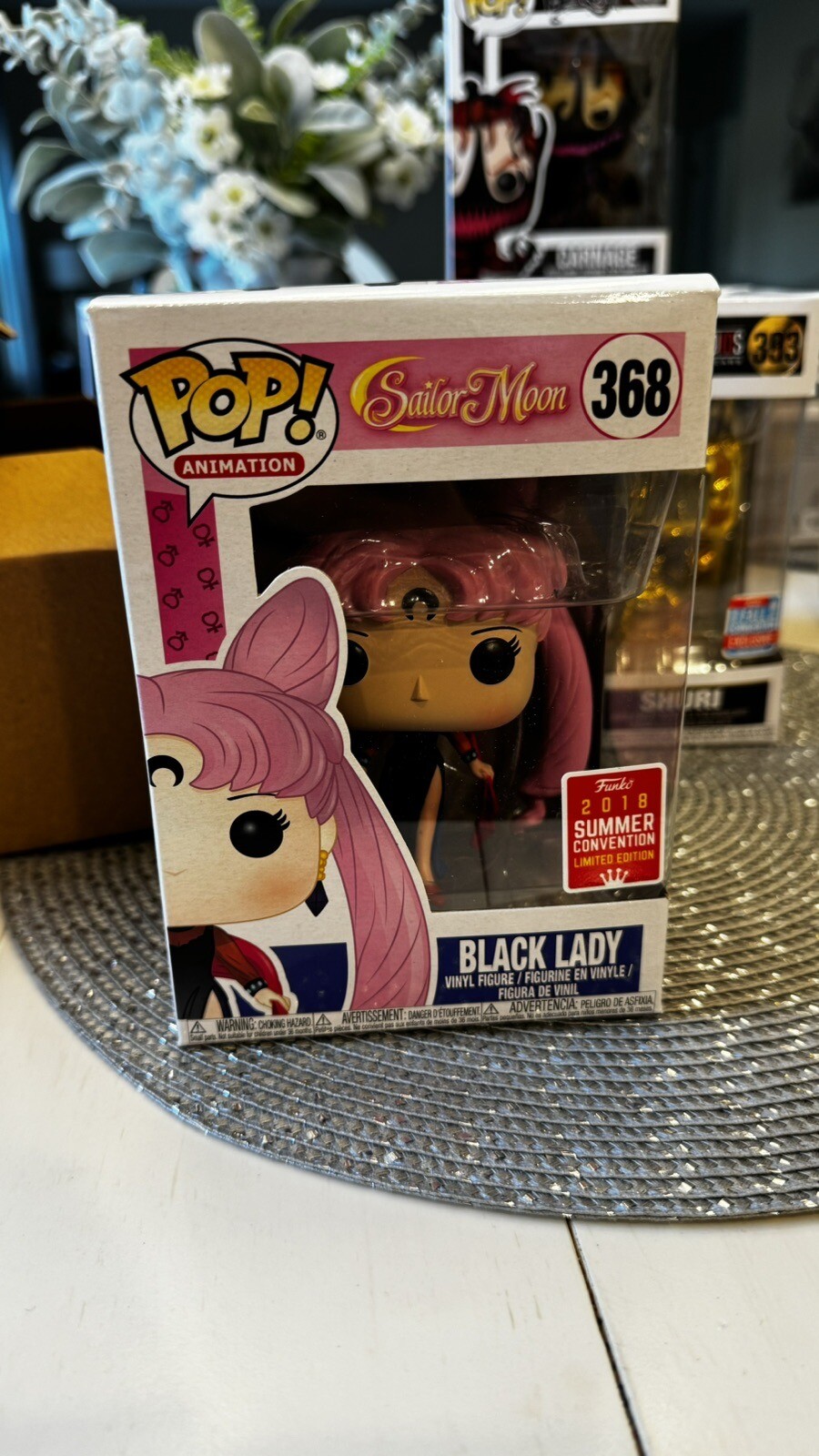 Funko Pop!: Sailor Moon - Black Lady #368 2018 Convención De Verano Nuevo En Caja