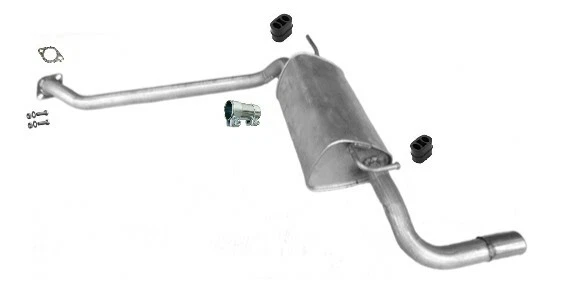 Pour Opel Zafira A 1.6 CNG silencieux arriere 6684 - Photo 2/2