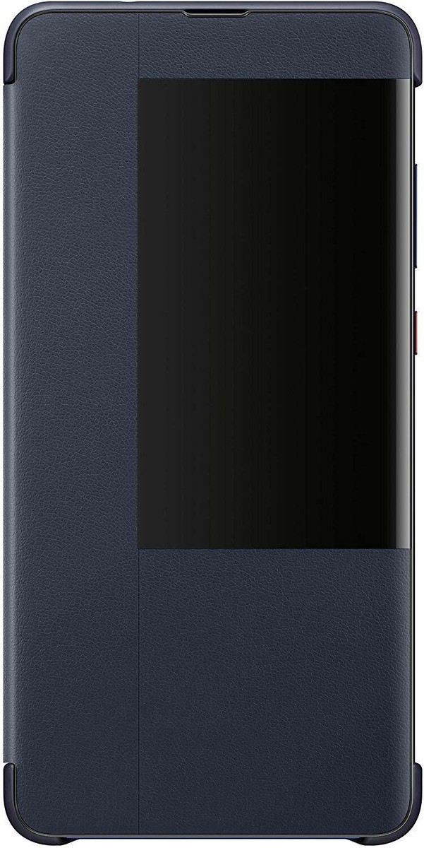 Huawei Mate 20 Protective Smart View Flip Cover - Dark Blue | eBay