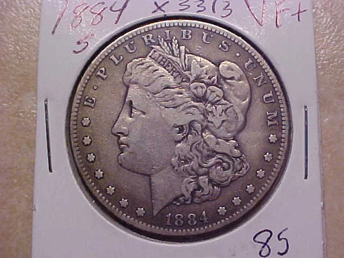 1884 S MORGAN SILVER DOLLAR VF+ (X3313)