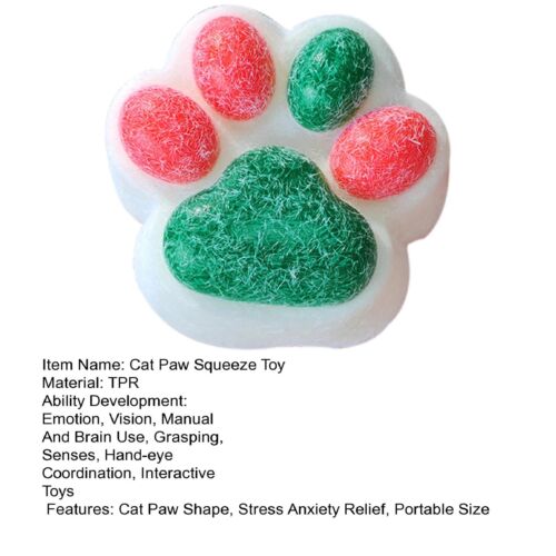 Paw-shaped Stress Ball Cat Paw Cat Paw Stress Relief for Kids Teens Squeeze - Picture 4 of 6