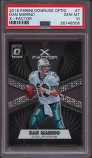 2016 Donruss Optic X-Factor 7 Dan Marino PSA 10 Gem Mint Dolphins HOF Pitt