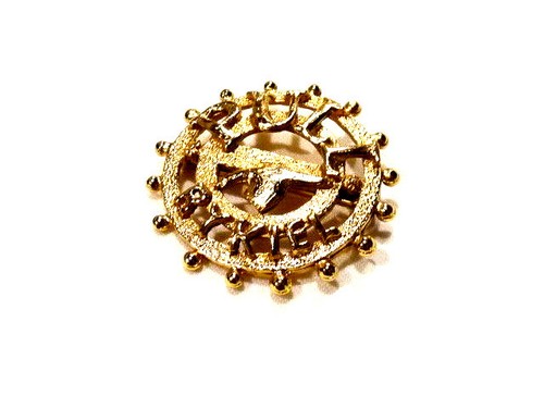 Broche Feuillage – Alliage Doré – Vintage – Fantaisie