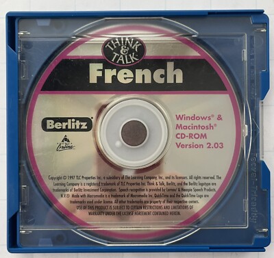 Berlitz Think and Talk French for Windows & Mac (CD-ROM) Version 2.03