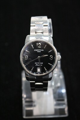 Original Certina DS Podium Black Dial Stainless Steel Ladies Watch