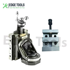 Tornio Fresa Scorrevole Verticale Girevole 4"x5"-100x125mm + Morsa Rettifica Acciaio 85mm