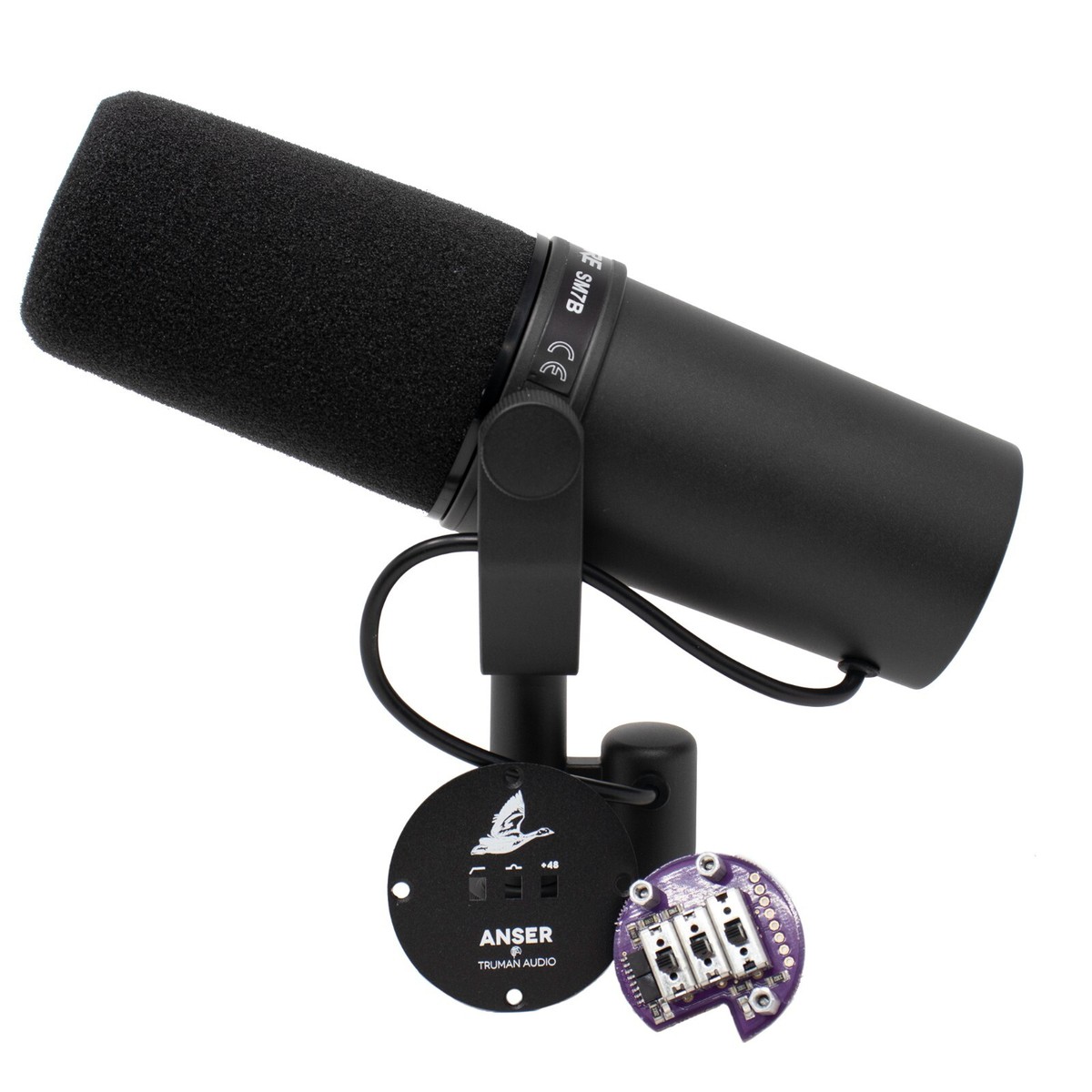 Anser Mod DIY kit for Shure SM7B microphones - No more Cloud