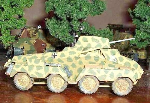 Roden 702 SD. KFZ 231 deutscher schwerer Panzerwagen, Maßstab 1/72 Modell Kunststoff, Zweiter Weltkrieg - Bild 11 von 12