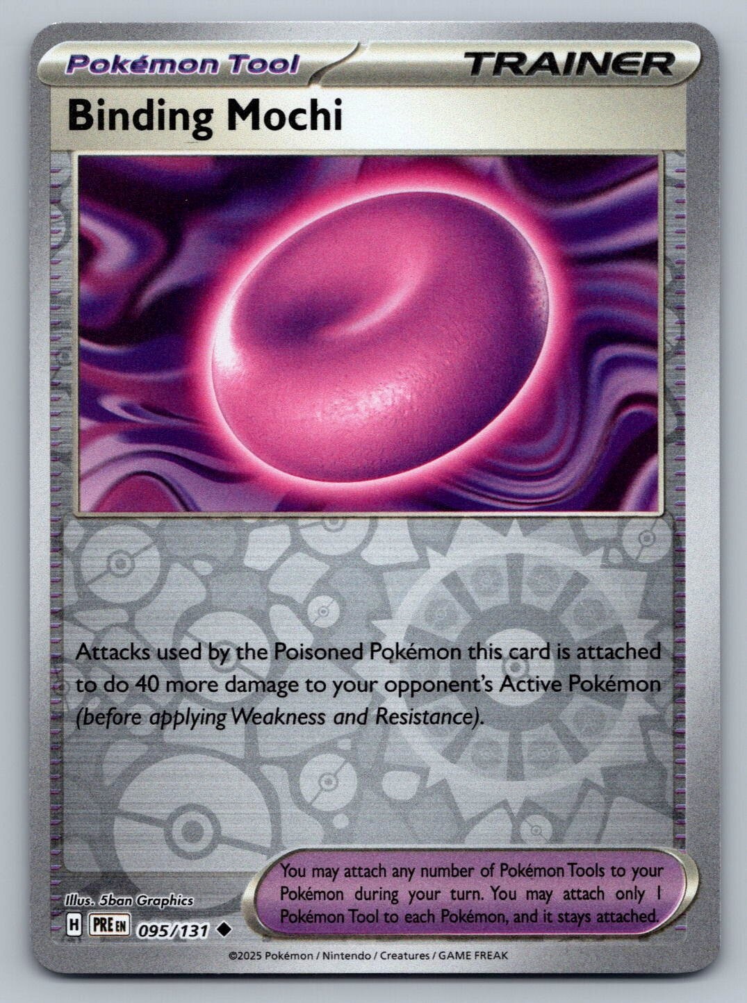 Binding Mochi Reverse Holo NM 095/131 SV: Prismatic Evolutions Pokemon