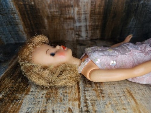 VTG 1960s Ideal Toys Tammy BS-12 Plastic Rubber 12" Doll Pink Dress Knickers - Picture 5 of 8