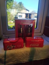 Coca-Cola Salt Pepper Ceramic 2 Bottle Top Openers