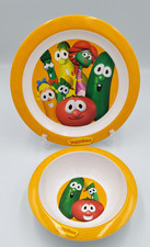Vintage Veggie Tales Bowl Plate Set Melamine Sherwood Brands