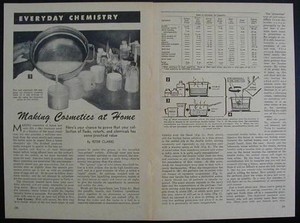 Cosmetics How-To Make 1954 INFO FORMULAS Creams Lotions