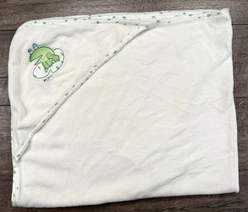 Baby Vintage Carter's Terry Cloth Hooded Emu Frog Bath Towel