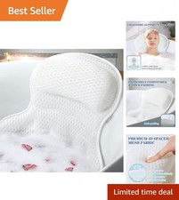 Bath Pillow Bathtub Pillow, Luxury Bath Pillows for Tub Neck and Back Support...
