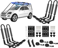DRSPORTS Heavy Duty Universal J-Bar Kayak Roof Rack with Tie Down Straps