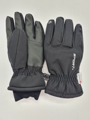 ANOWONA Herren Winter Warme Handschuhe 3M Thinsulate Touchscreen schwarz L