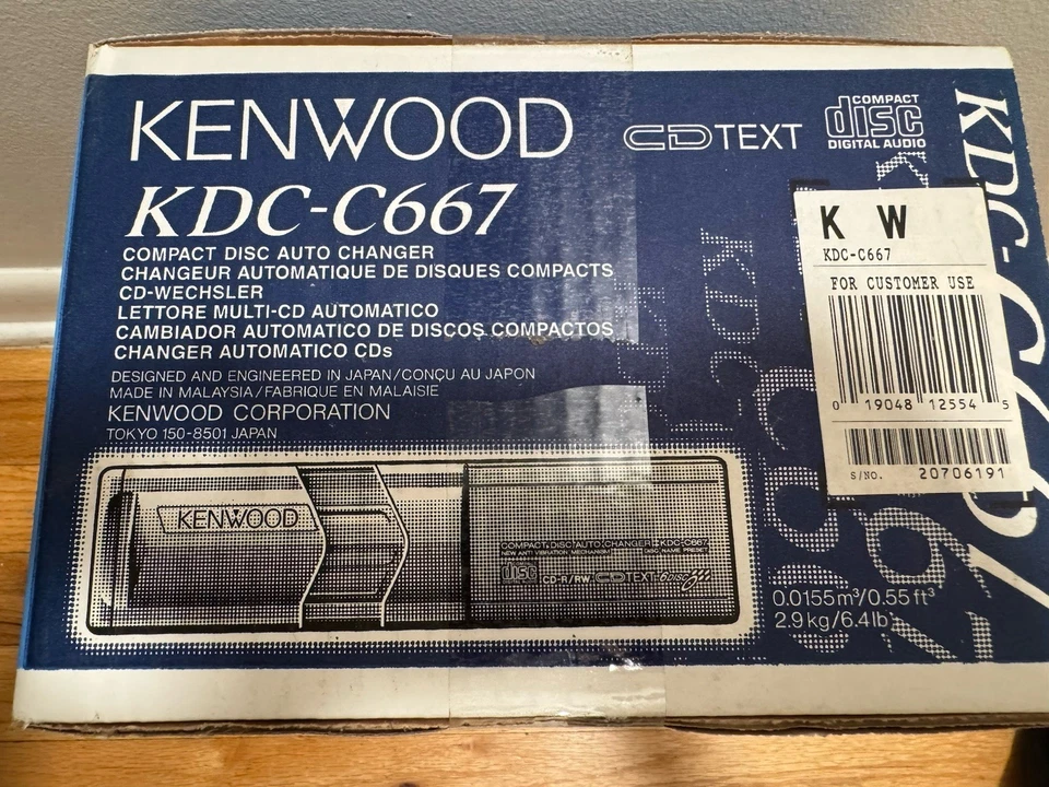 Kenwood KDC-C667 6-Disc CD Auto Changer Brand New & Sealed - Image 3 of 3