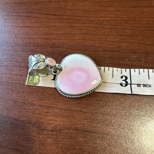 NAVAJO ~ GROß~hellrosa Muschel ~ss~❤️anhänger~leroy james - Bild 7 von 9