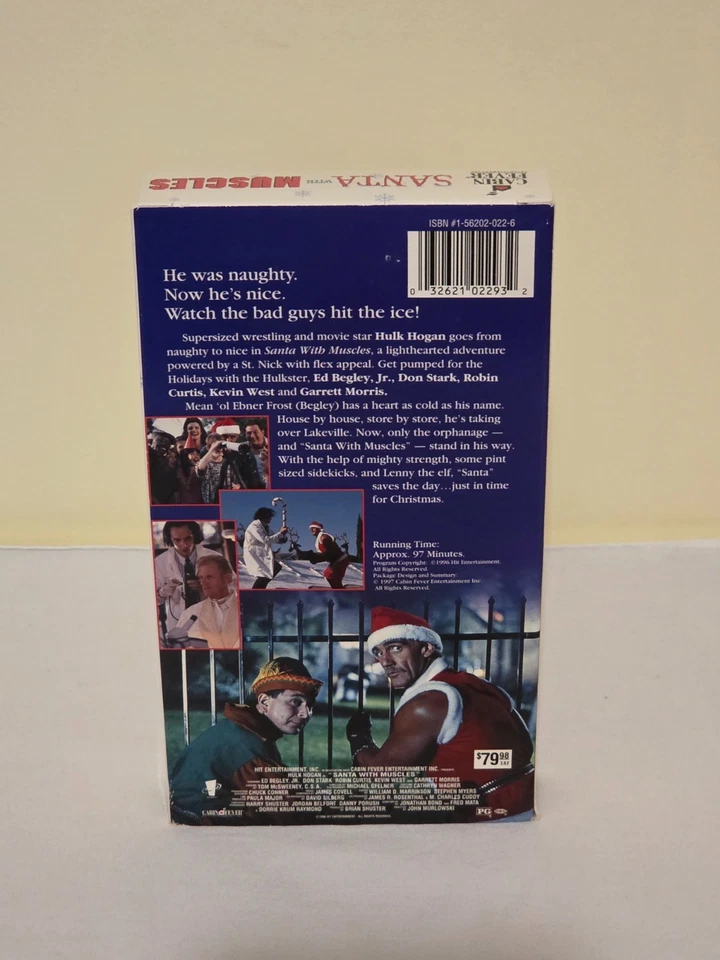 Santa with Muscles VHS. Used. Hulk Hogan. Robin Curtis. Mila Kunis. 1996. - Image 3 of 4