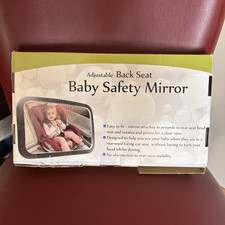 Adjustable Back Seat Baby Safety Mirror Rear-Facing Car Seat Mirror Green White