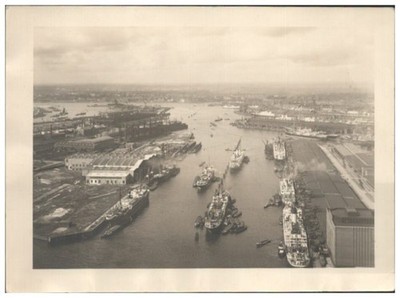 XX3115/ Hamburg Hafen Foto Luftaufnahme ca.1930/40  18 x 13 cm