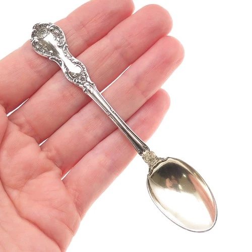 Gorham 925 Sterling Silver 2-Tone Antique 1907 Fleury Coffee Spoon