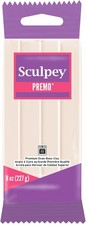 Sculpey Premo Polymer Oven-Bake Clay, Translucent, Non Toxic,8 oz. Multicolor 