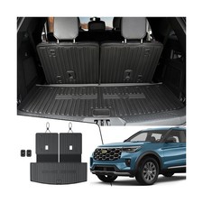 Cargo Mat w/ Backrest Mats for 2020-2025 2026 Ford Explorer Car Mat Accessories