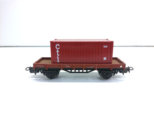 Electrotren H0 1006 Niederbordwagen mit Ladung - RN - ohne OVP # 8362 | Zustand: Gebraucht