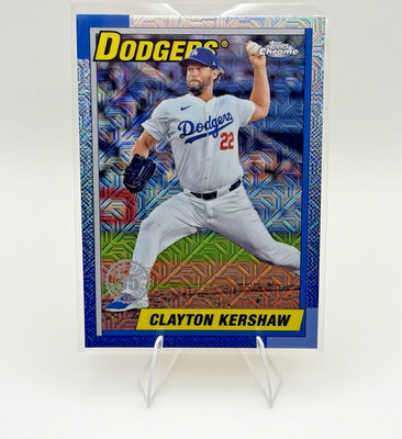 CLAYTON KERSHAW 2025 Topps Series 1 Silver Pack Mojo Refractor #T90C-13 DODGERS