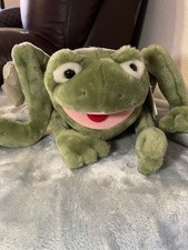 Plush Creations Green Frog Hand Puppet Vintage New w/Tags Excellent Condition
