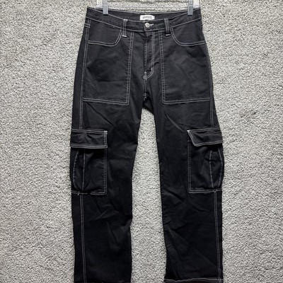 Vintage Hot Topic Aphrodite Mens Pants 30x32 Black Cargo Baggy Goth Y2K USA MADE