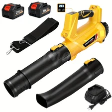 540CFM Cordless Leaf Blower Electric Handheld Vacuum Dust Cleaner W/ 2x Battery