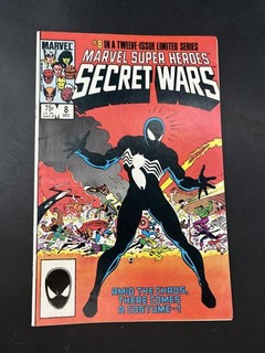 Marvel Super Heroes Secret Wars #8 Marvel 1984 Disfraz Negro Origen Simbionte