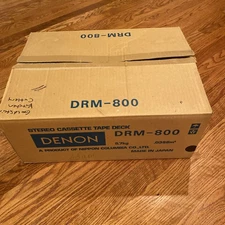 Denon DRM-800 HiFi Separate 3-Head Dual Capstan Cassette Tape Deck EUC